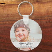 Porte-clés Photo personnalisée Cute Naissance Baby Keepsaké (Recto)