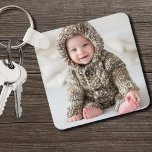 Porte-clés Photo personnalisée de garde de bébé nouveau-né<br><div class="desc">Créez votre propre souvenir personnalisé avec ce porte - clé photo personnalisé, parfait pour célébrer tout moment spécial ou mémoire. Qu'il s'agisse d'une nouvelle photo de bébé, d'une famille, d'amis, d'animaux de compagnie ou d'une occasion mémorable, vous pouvez vous en sortir vous-même en ajoutant vos photos préférées à l'un ou...</div>