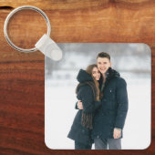 Porte-clés Photo personnalisée de Keepsaké Couple (Recto)