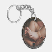 Porte-clés Photo personnalisée double face (Devant gauche)