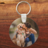 Porte-clés Photo personnalisée double face (Verso)