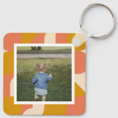 Porte-clés Photo personnalisée et Motif (Dos)