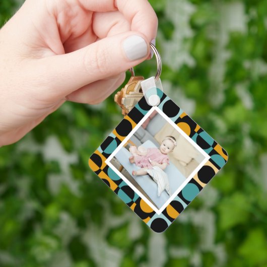Porte-clés Photo personnalisée et Motif (main)