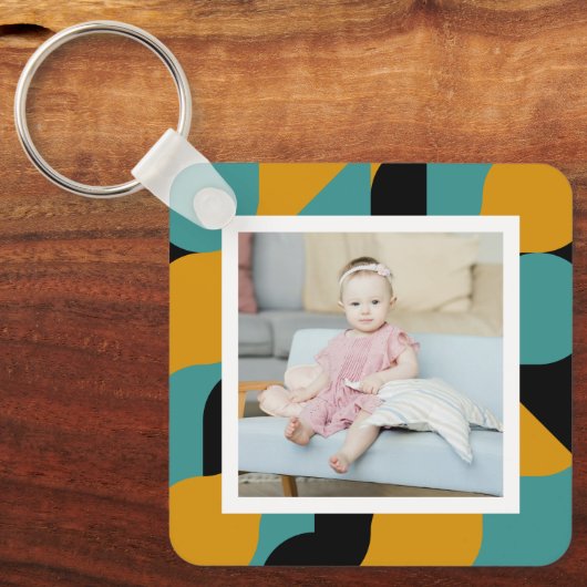 Porte-clés Photo personnalisée et Motif (Recto)