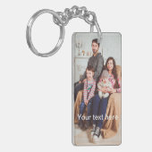 Porte-clés Photo personnalisée et/ou texte (Devant gauche)