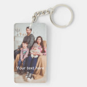 Porte-clés Photo personnalisée et/ou texte (Dos)