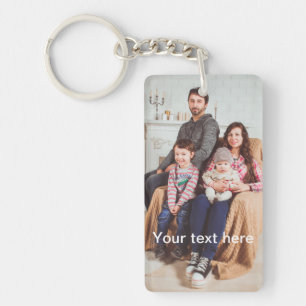 Porte-clés Photo personnalisée et/ou texte