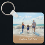 Porte-clés Photo personnalisée et texte Porte - clé Votre con<br><div class="desc">Photo et texte personnalisés - Unique votre propre design - Famille personnalisée / Amis ou Cadeau personnel - Ajouter votre texte et photo - Redimensionnez et déplacez les éléments avec l'outil de personnalisation!</div>