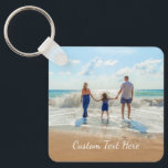 Porte-clés Photo personnalisée et texte Porte - clé Votre con<br><div class="desc">Photo et texte personnalisés - Unique votre propre design - Famille personnalisée / Amis ou Cadeau personnel - Ajouter votre texte et photo - Redimensionnez et déplacez les éléments avec l'outil de personnalisation!</div>