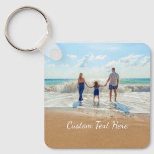 Porte-clés Photo personnalisée et texte Porte - clé Votre con