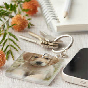 Porte-clés Photo personnalisée image deux photos Double face