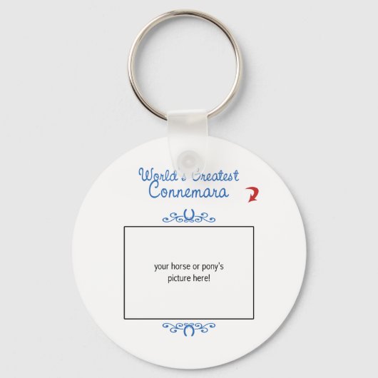 Porte-clés Photo personnalisée ! Le plus grand Connemara du m (Recto)