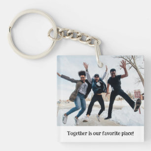Porte-clés Photo personnalisée Meilleurs amis