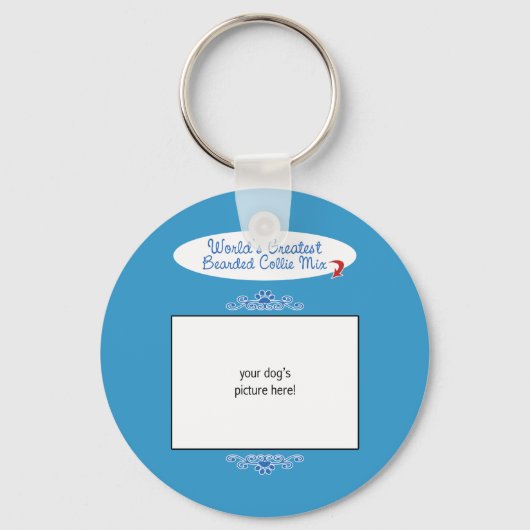 Porte-clés Photo personnalisée ! Mélange de collie le plus lo (Recto)
