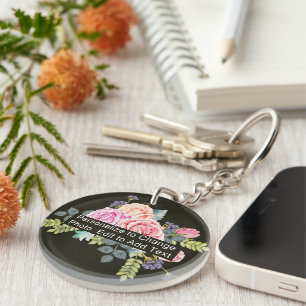 Porte-clés Photo personnalisée Nom de l'art Monogramme Acryli