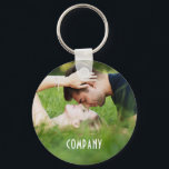 Porte-clés Photo personnalisée, Nom de l'entreprise<br><div class="desc">Photo personnalisée,  Nom de l'entreprise Cercle clé par le magasin Carte de visite.</div>