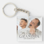 Porte-clés Photo Personnalisée Papy (Devant)