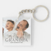 Porte-clés Photo Personnalisée Papy (Dos)