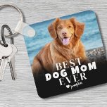 Porte-clés Photo personnalisée pour animal de compagnie Best<br><div class="desc">Custom Pet Best Dog Mom 2 porte - clé photo Keepsaké cadeau pour la fête des mères. Créez un souvenir personnalisé pour la mère de chien dans votre vie avec ce porte - clé photo personnalisé "Best Dog Mom Ever" à double face! Idéal pour toute maman de chien, papa ou...</div>