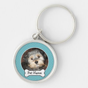 Porte-clés Photo personnalisée pour animaux de compagnie ave