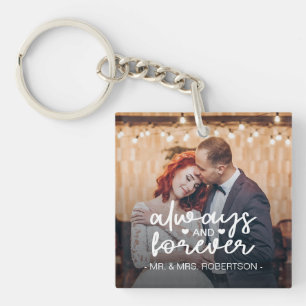 Porte-clés Photo personnalisée pour toujours et pour toujours