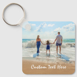 Porte-clés Photo personnalisée Texte Porte - clé Cadeau Votre