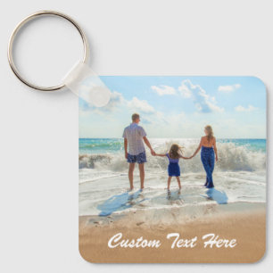 Porte-clés Photo personnalisée Texte Porte - clé Votre Concep