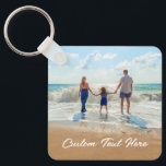 Porte-clés Photo personnalisée Texte Porte - clé Votre famill<br><div class="desc">Photo et texte personnalisés - Unique votre propre design - Famille personnalisée / Amis ou Cadeau personnel - Ajouter votre texte et photo - Redimensionnez et déplacez des éléments avec l'outil de personnalisation ! Choisissez la police / taille / couleur ! Bonne chance - Soyez heureux :)</div>