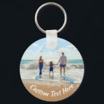 Porte-clés Photo personnalisée Texte Porte - clé Votre famill<br><div class="desc">Photo et texte personnalisés - Unique votre propre design - Famille personnalisée / Amis ou Cadeau personnel - Ajouter votre texte et photo - Redimensionnez et déplacez les éléments avec l'outil de personnalisation! Choisissez la police / taille / couleur ! Bonne chance - Soyez heureux :)</div>