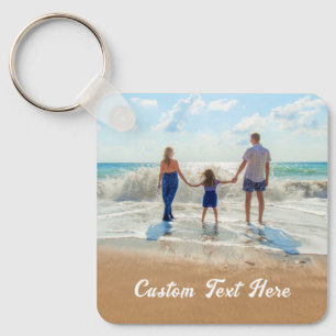Porte-clés Photo personnalisée Texte Porte - clé Votre famill