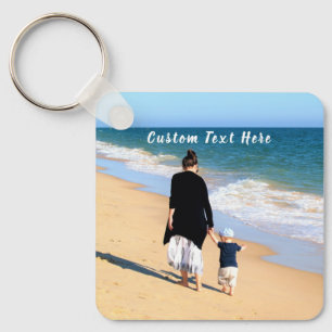 Porte-clés Photo personnalisée Texte Porte - clé Votre famill