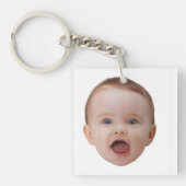Porte-clés Photo personnalisée, visage de photo personnalisée (Devant)