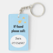 Porte-clés photo personnalisées avec Finder perdu (Dos)
