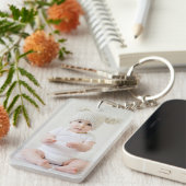 Porte-clés Photo personnelle personnalisée (Devant droit)
