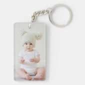 Porte-clés Photo personnelle personnalisée (Dos)