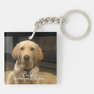 Porte-clés Photo PET ''Remembered '' PERSONNALISÉ