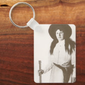 Porte-clés Photo Portrait d'une fille qui tient un fusil, c19 (Recto)