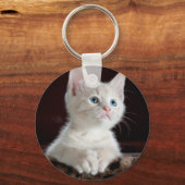 Porte-clés Photo pour animal de chat moderne double face (Verso)