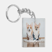 Porte-clés Photo pour animaux de compagnie mignonne avec Mono (Devant gauche)