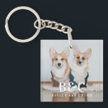 Porte-clés Photo pour animaux de compagnie mignonne avec Mono<br><div class="desc">Photo pour animaux de compagnie mignonne avec Porte - clé Monogram</div>