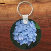Porte-clés Photo Pretty Blue Hydrangea Floral (Recto)
