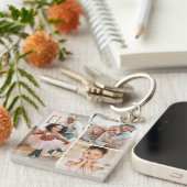 Porte-clés Photo recto verso Collage photo (Devant Droit)