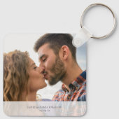 Porte-clés photo Save the Date thème mariage (Dos)