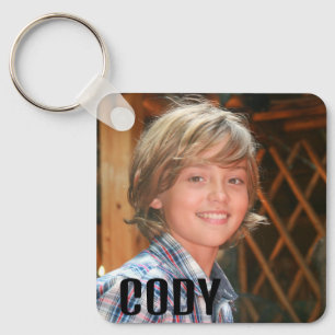 PORTE-CLÉS PHOTO SIMPLE LÉGENDE PERSONNALISÉ