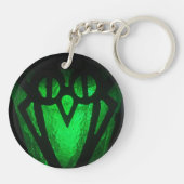 Porte-clés Photo verte de la lanterne Bryn Mawr (Dos)