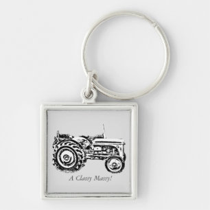 Porte-clés photo vintage Gray massey tracteur fergison