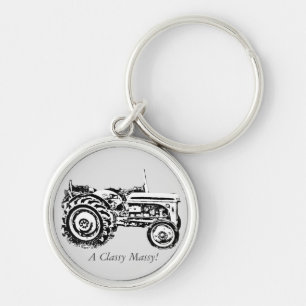 Porte-clés photo vintage Gray massey tracteur fergison