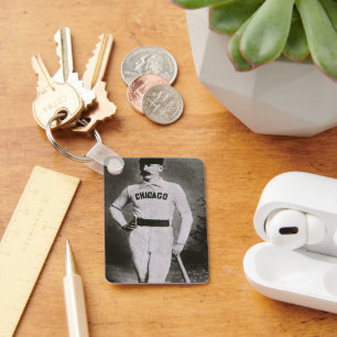 Porte-clés Photo vintage, joueur de baseball de Chicago Sport