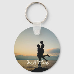 Porte-clés Photo volée. La typographie du nom et de l'année