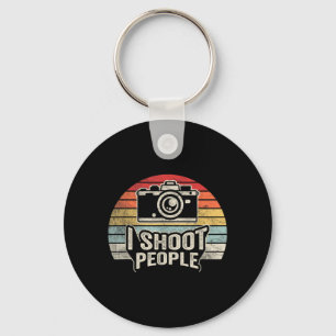 Porte-clés Photographe drôle de personnes rétro vintage